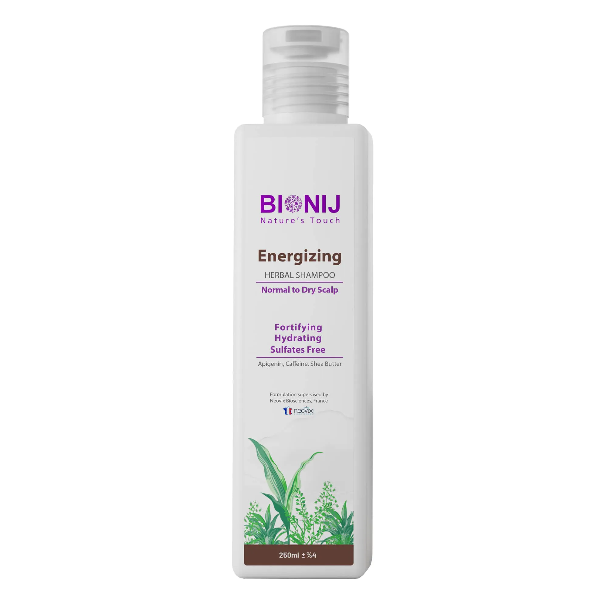 Bionij Herbal Shampoo for Hair Bulb Improvement- Normal to Dry Scalp